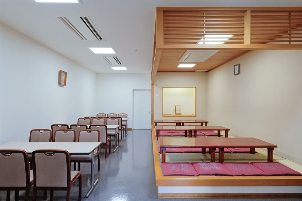 町屋斎場 従来型 雪の画像