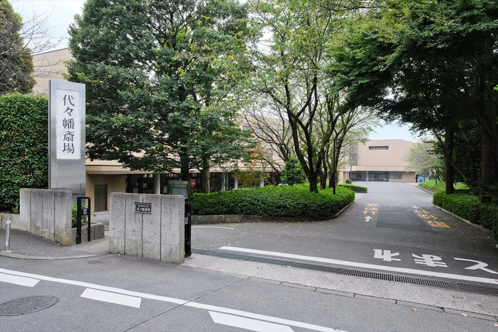 代々幡斎場 従来型 雪の画像
